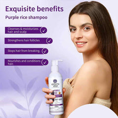 Aimil Ayouthveda Cosmetics Purple Rice Hair Care Combo Purple Rice Shampoo 200g + Purple Rice Conditioner200g