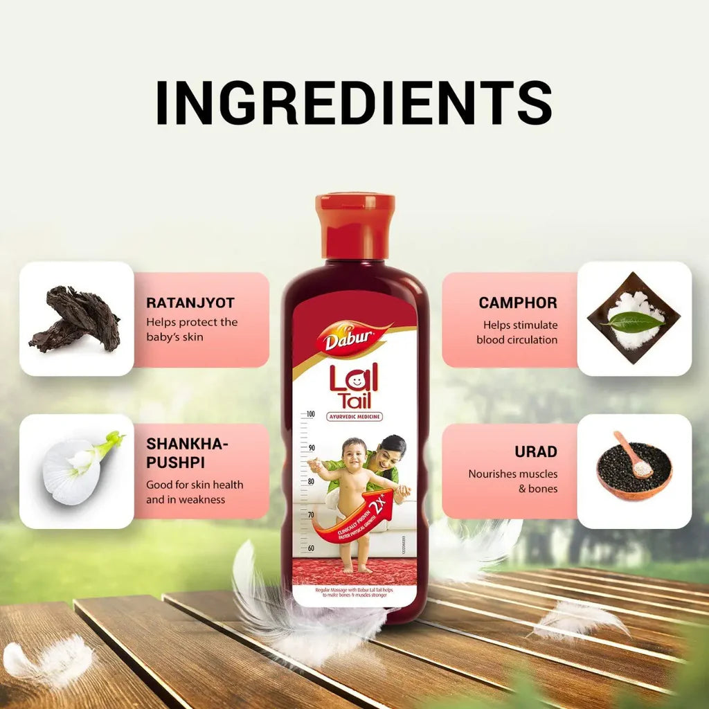 Dabur Lal Tail Ayurvedic Baby Oil