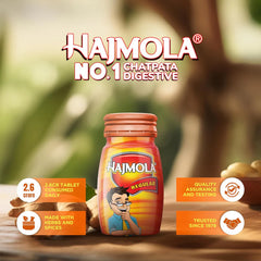 Dabur Hajmola Tasty Digestive Anardana,Chatcola,Imli,Limcola,Pudina & Regular 120 Tablets