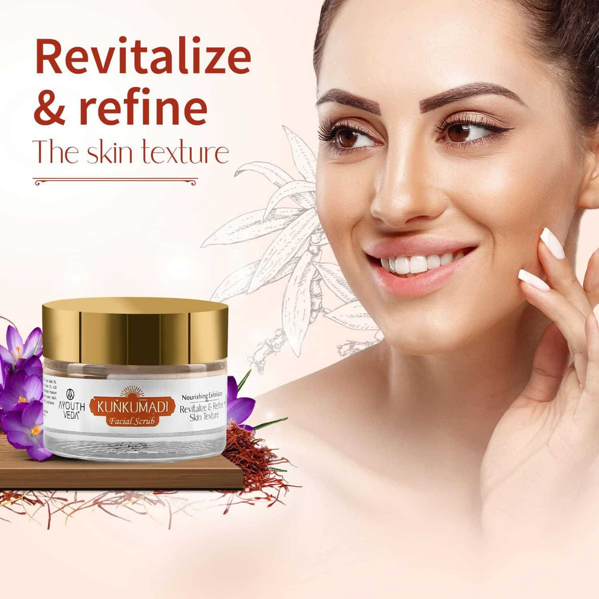 Aimil Ayouthveda Kunkumadi Facial Scrub – 50g