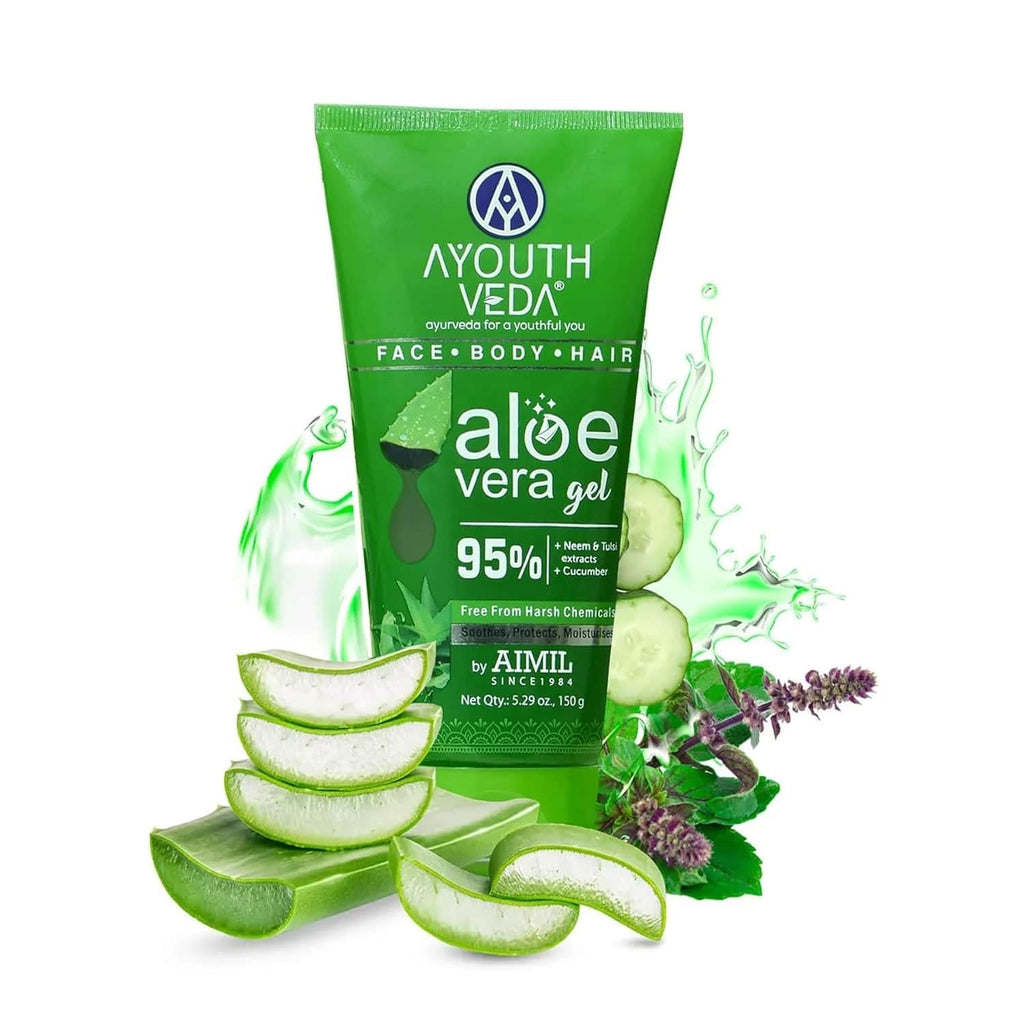 Aimil Ayouthveda Aloe Vera Gel for Face, Hair & Body – 150g