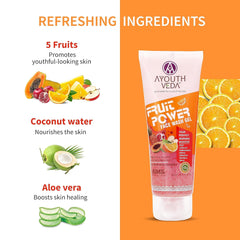 Aimil Ayouthveda Cosmetics Fruit Power Face Wash Gel 100ml