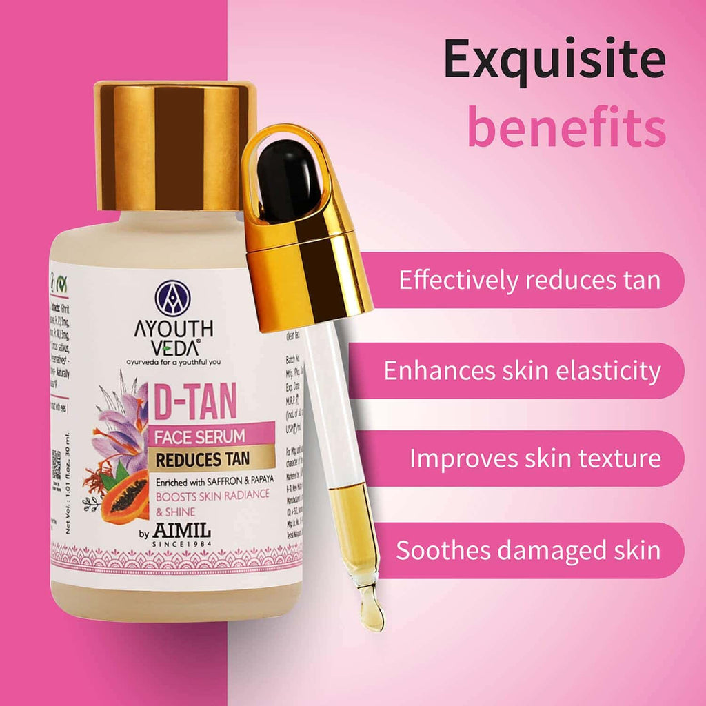 Aimil Ayouthveda D-Tan Face Serum – 30ml