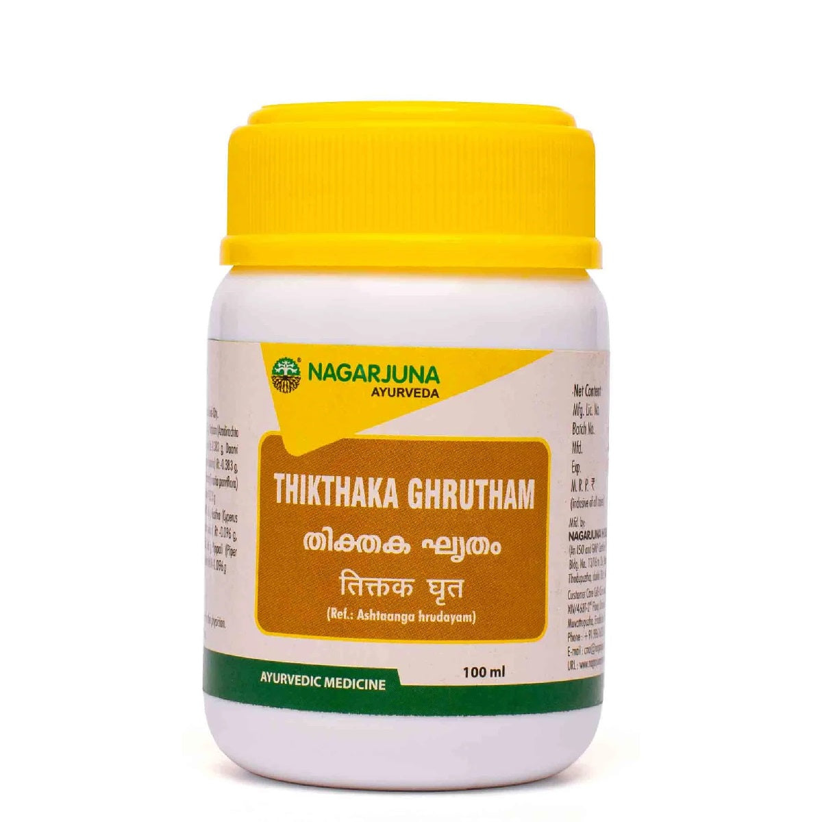 Nagarjuna Ayurvedic Thikthaka Ghrutham 100ml