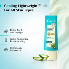 Pilgrim Cosmetics Korean Aloe Cooling Fluid Sunscreen Gel SPF 50+ PA++++ 50ml