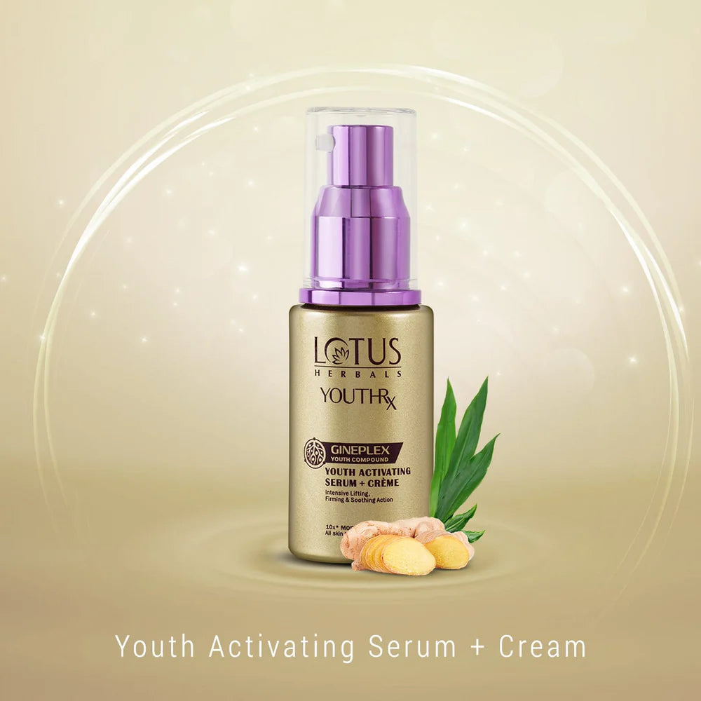 Lotus Herbals Cosmetics YouthRx Youth Activating Serum + Cream 30ml