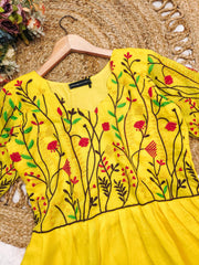 Bollywood Women Indian Ethnic Party Wear Pure Soft Maska Cotton Print Maxi Dress