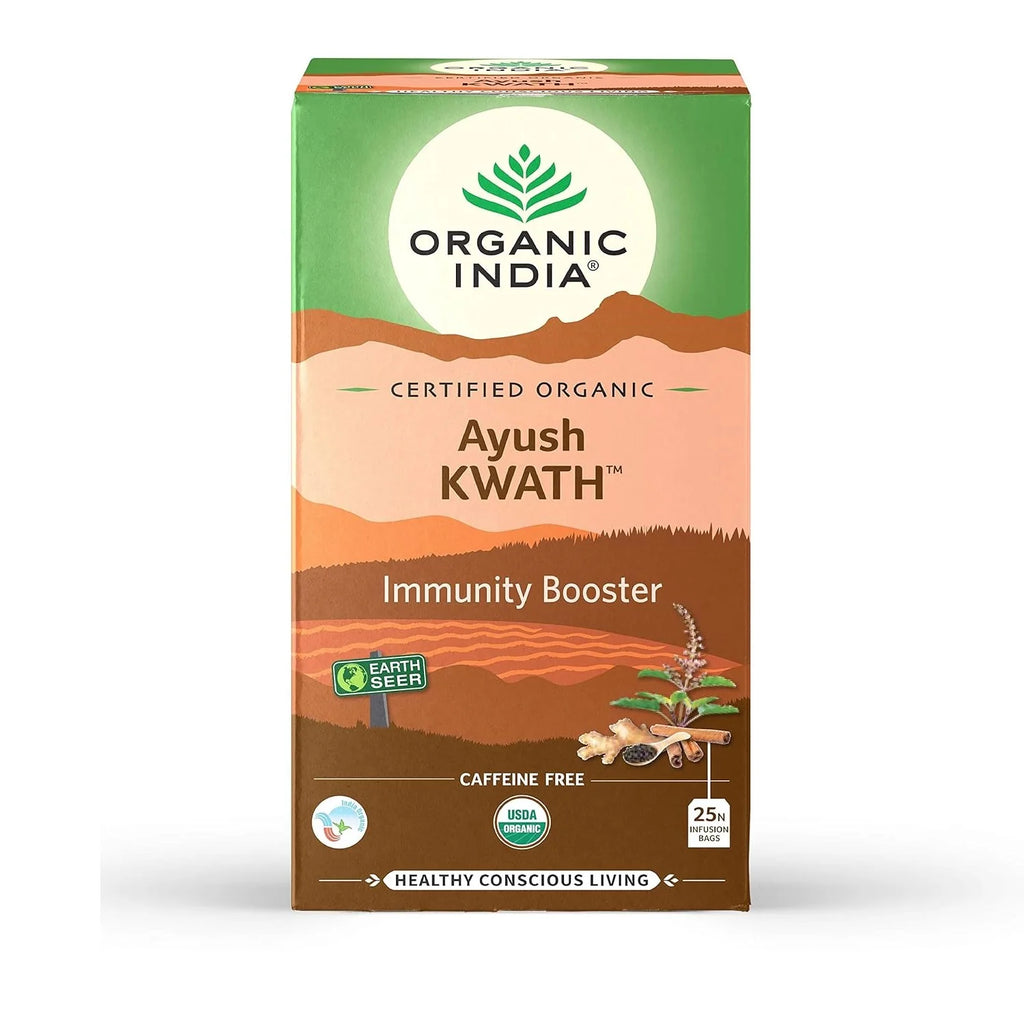 Organic India Ayush Kwath for Immunity Green Tea 25 Infusion Bag
