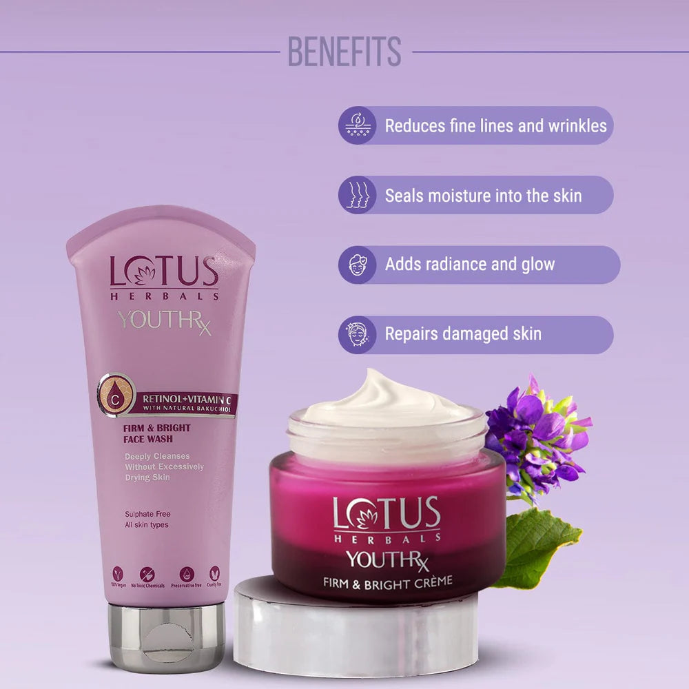 Lotus Herbals Cosmetics YouthRx Firm & Cleanse Combo