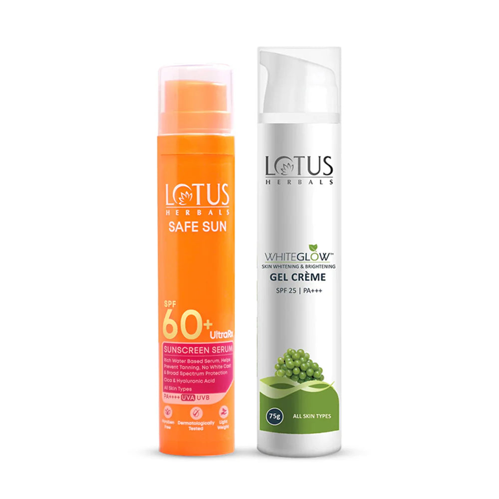 Lotus Herbals Cosmetics Glow & Protect combo