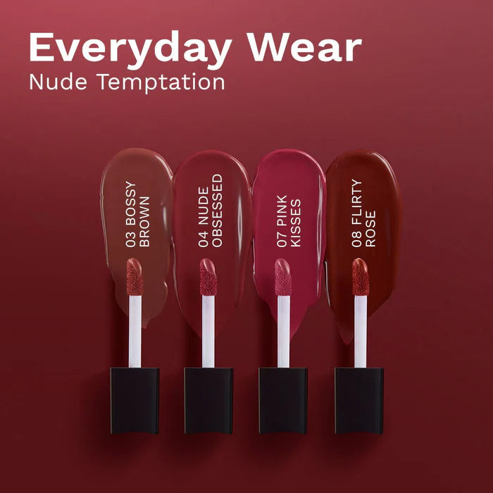 Pilgrim Cosmetics Matte Me Up! Liquid lipstick 4 in 1 pack (minis)