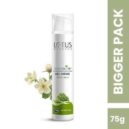 Lotus Herbals Cosmetics WhiteGlow Skin brightening Gel Creme SPF 25 PA+++