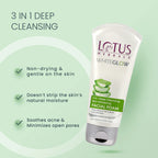 Lotus Herbals Cosmetics WhiteGlow 3 In 1 Deep Cleansing Skin Brightening Facial Foam Gel 100g