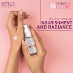 Lotus Herbals Cosmetics Probrite Illuminating Radiance Serum+Cream SPF-20 PA+++ 30ml