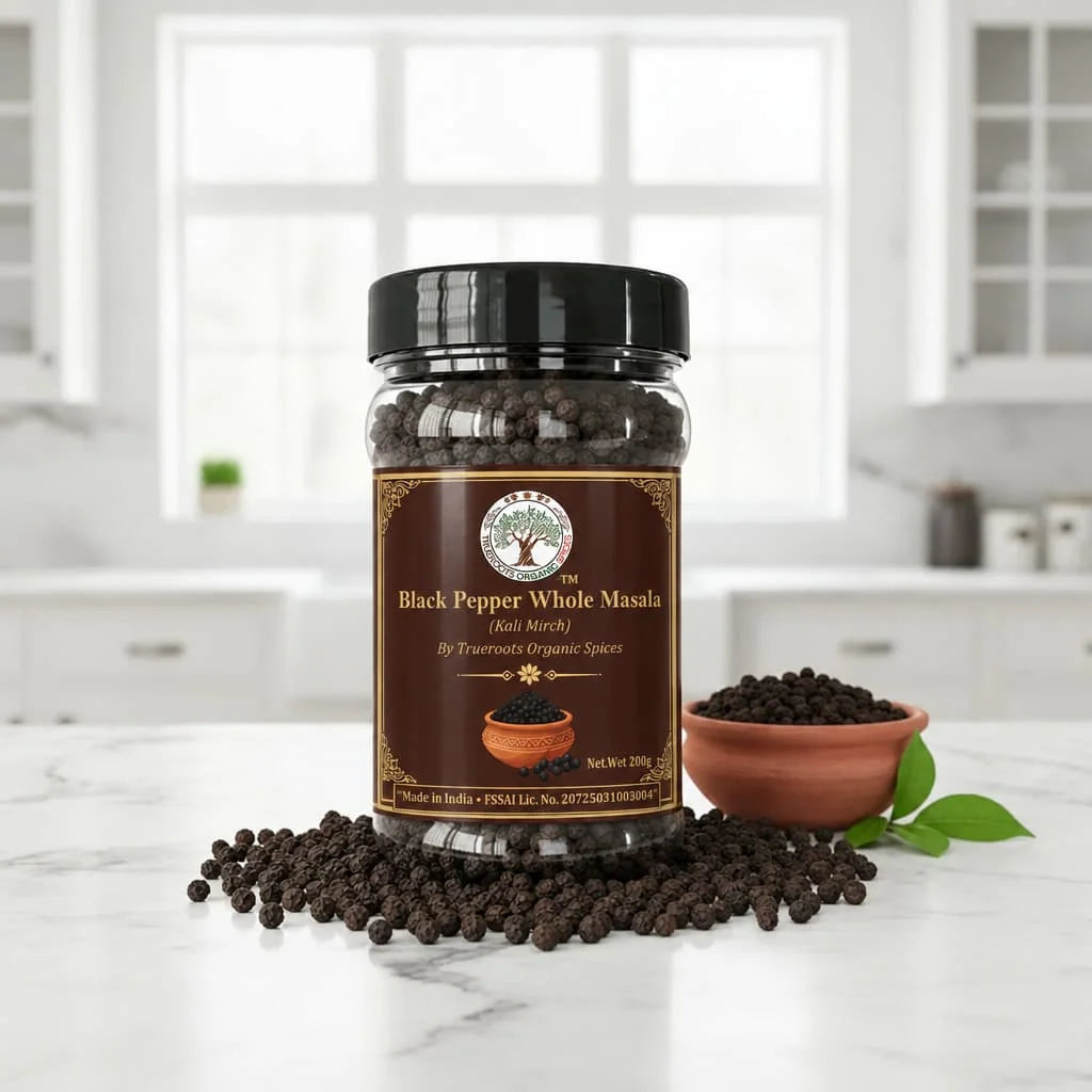 Trueroots Organic Spices Black Pepper (Kali Mirch) Whole Masala