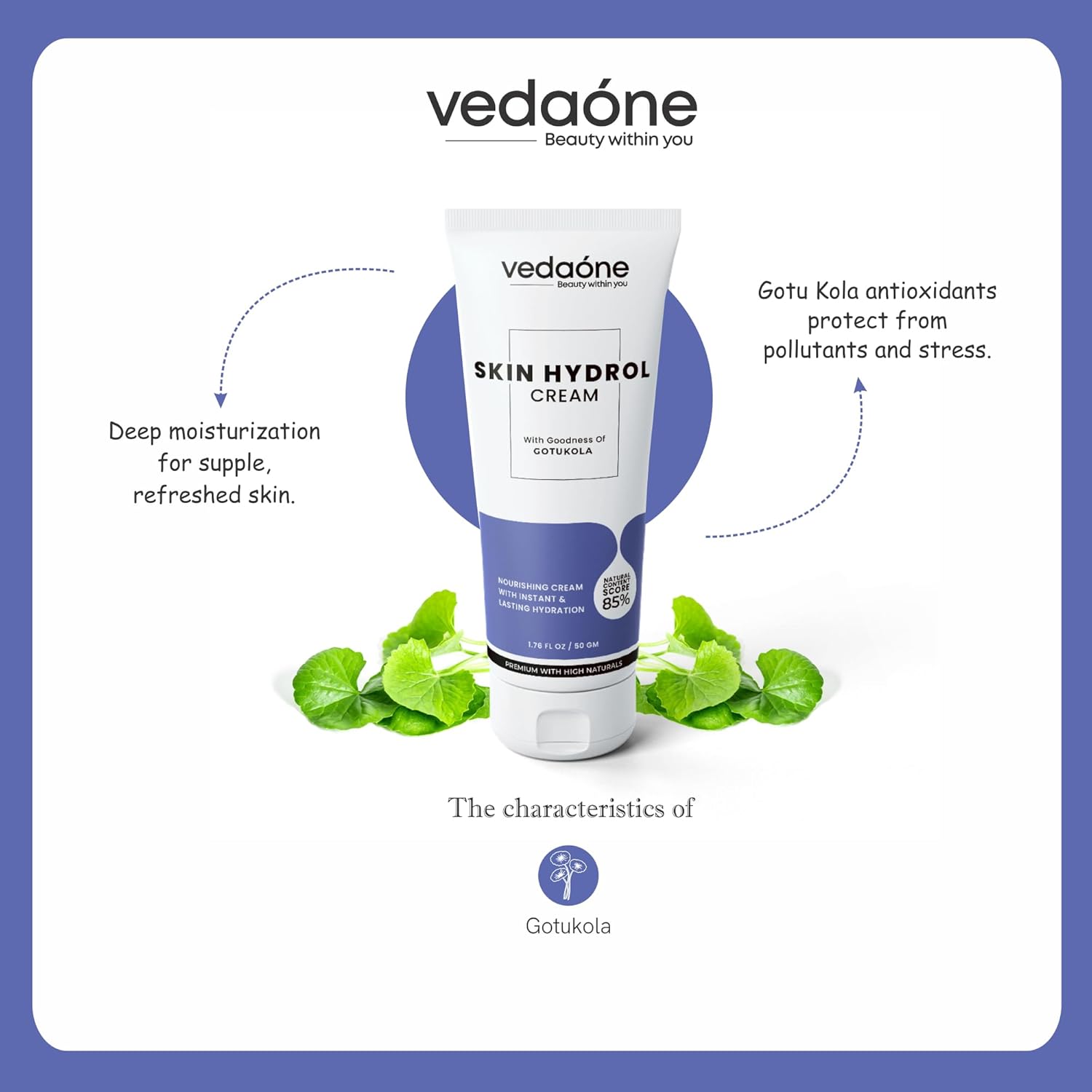 Vedaone Cosmetics Skin Hydrol Cream 50gm