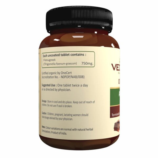 Vedaone Ayurvedic Organic Fenugreek 750mg 60 Tablets