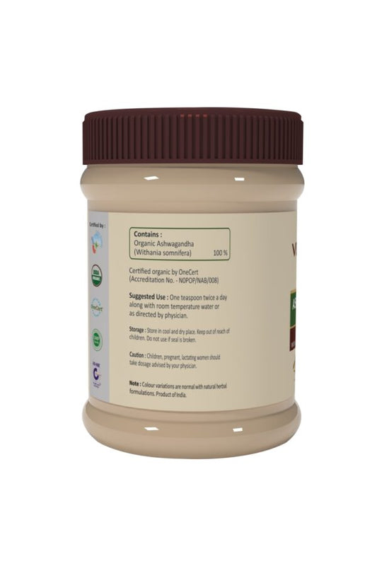 Vedaone Ayurvedic USDA Organic Ashwagandha (Indian Ginseng) Powder 100g