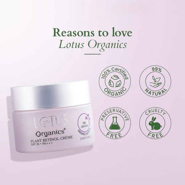 Lotus Organics+ Cosmetics Bakuchiol Plant Retinol Crème 50g
