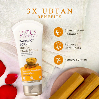 Lotus Herbals Cosmetics 3X Ubtan Exfoliation Kit Combo