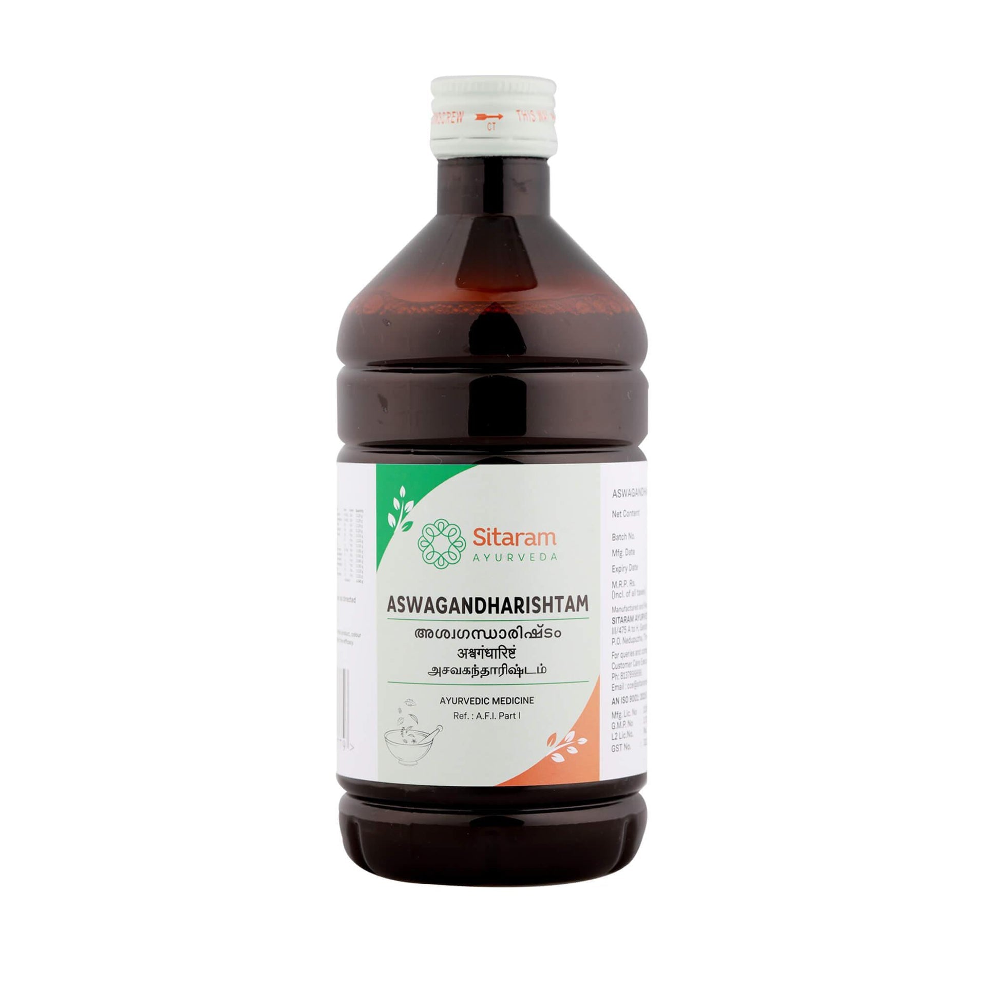 Sitaram Ayurveda Aswagandharishtam Liquid 450ml