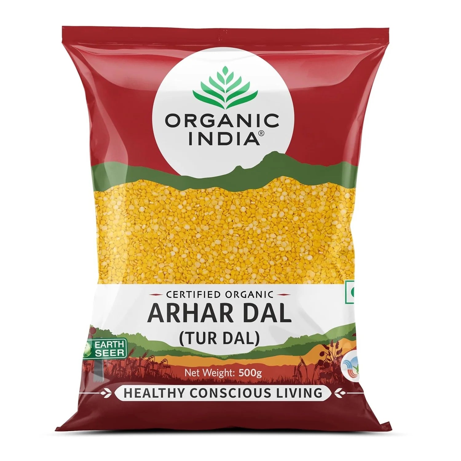 Organic India Organic Arhar Dal (Tur Dal) 1 Kg
