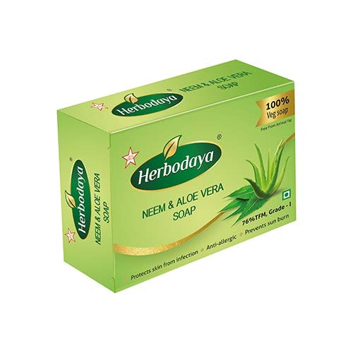 Skm Ayurveda Herbodaya Neem & Aloe Vera Soap