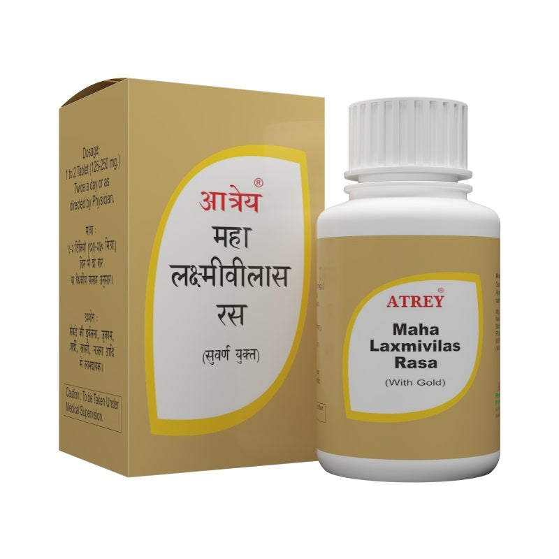 Atrey Ayurvedic Maha Laxmivilas Rasa Gold Tablets
