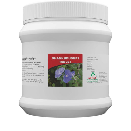 Atrey Ayurvedic Shankhpushpi 400mg Tablets