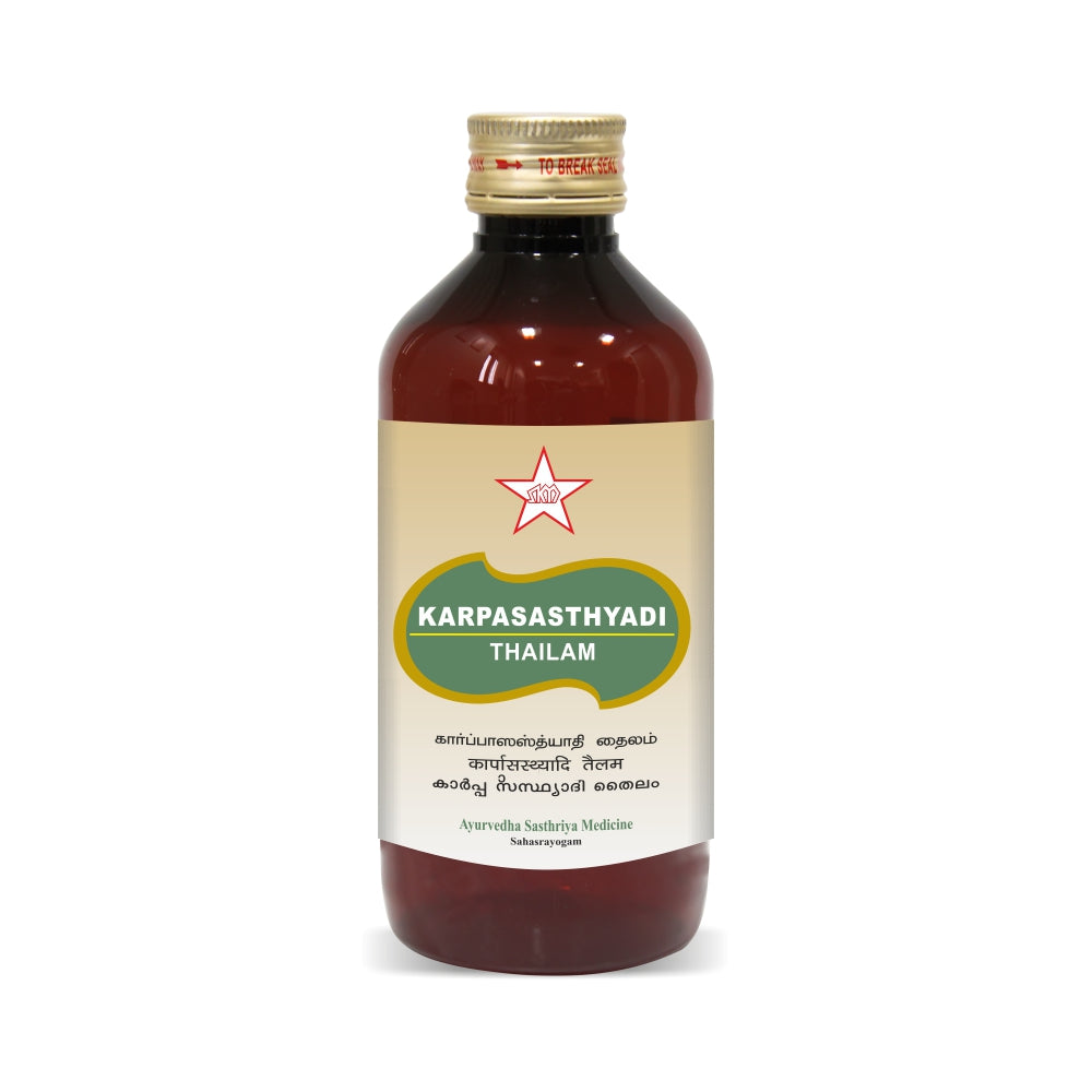 Skm Ayurveda Karpasasthyadi Thailam Oil 100ml,200ml & 450ml
