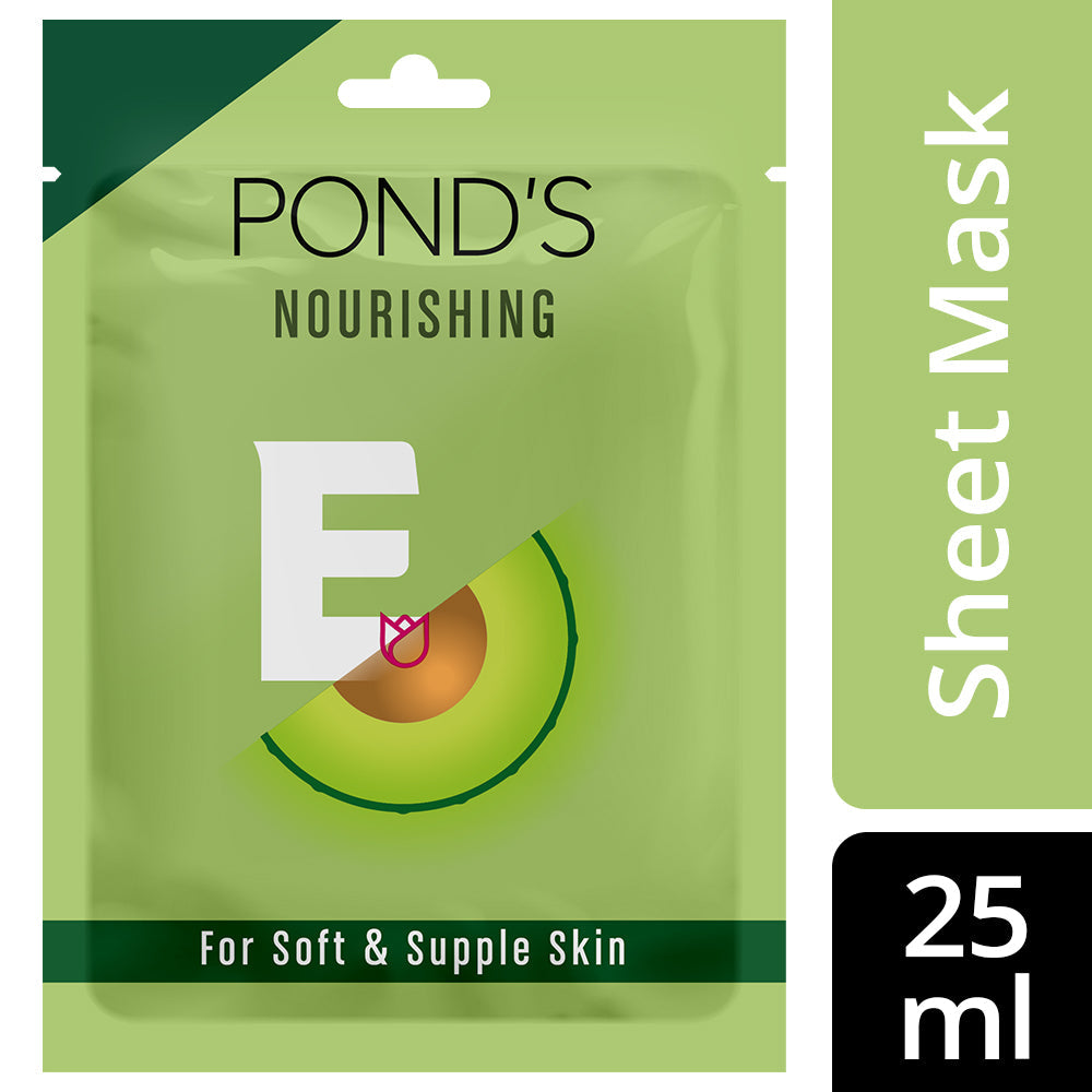 2 X POND'S Vitamin E Nourishing With Avocado Extract Sheet Mask 25ml