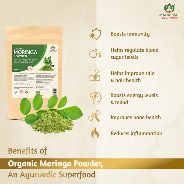 Maharishi Ayurveda Moringa Churna Rich Source of Protein Powder 100gm