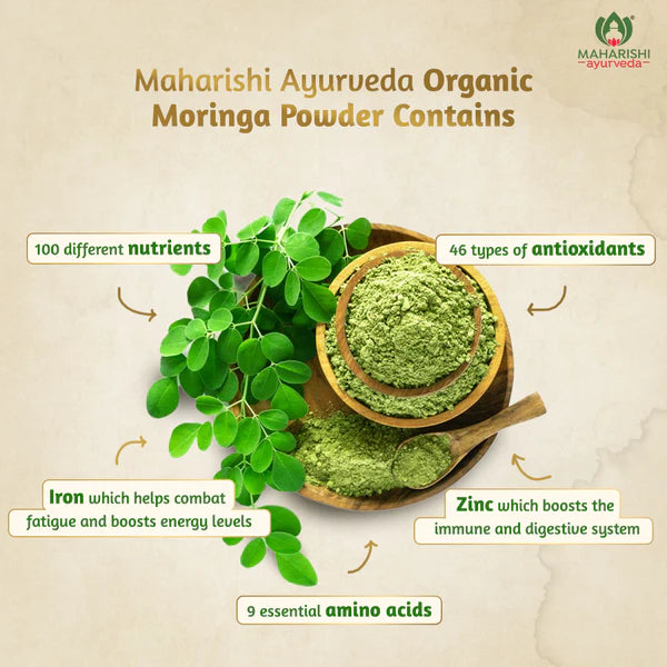 Maharishi Ayurveda Moringa Churna Rich Source of Protein Powder 100gm