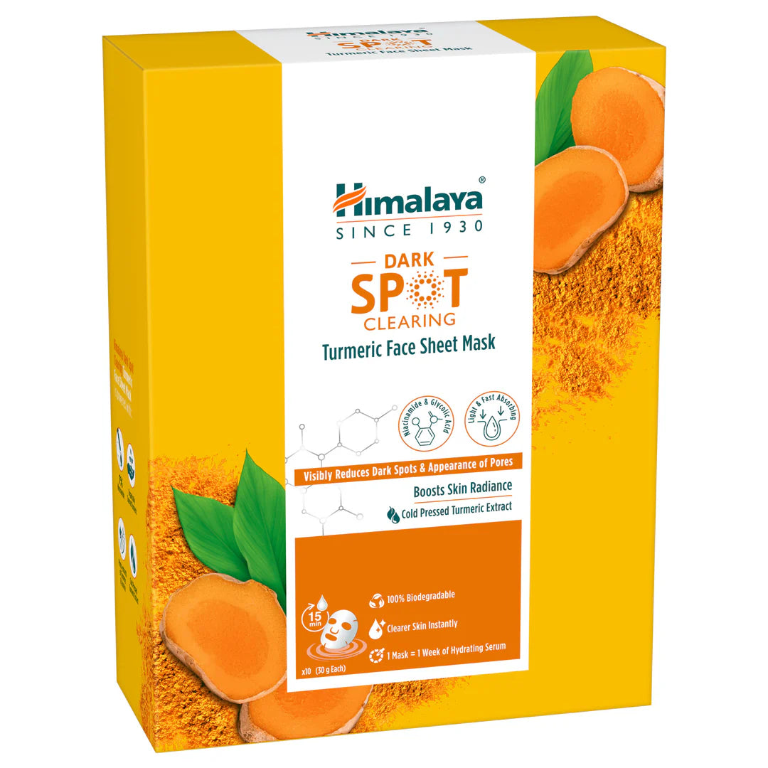 Himalaya Dark Spot Clearing Turmeric Face Sheet Mask 30g