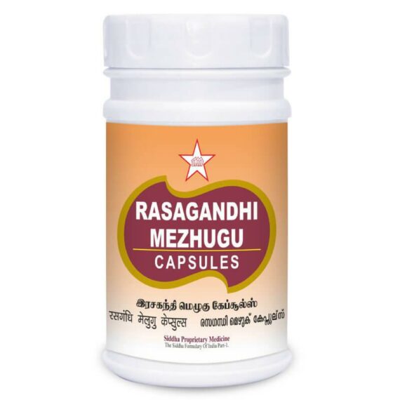 Skm Siddha Ayurveda Rasagandhi Mezhugu 500mg Capsules