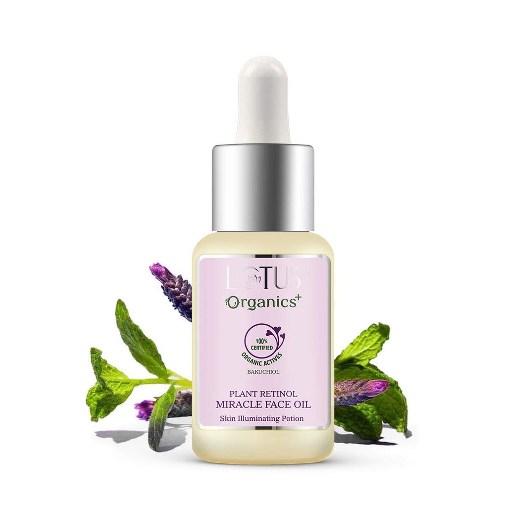Lotus Organics+ Cosmetics Bakuchiol Plant Retinol Miracle Face Oil 15ml