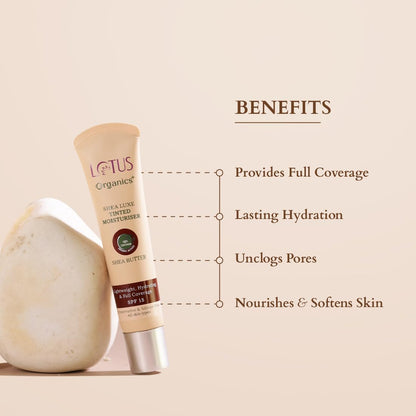 Lotus Herbals Organics+ Shea Luxe Tinted Moisturiser SPF-15