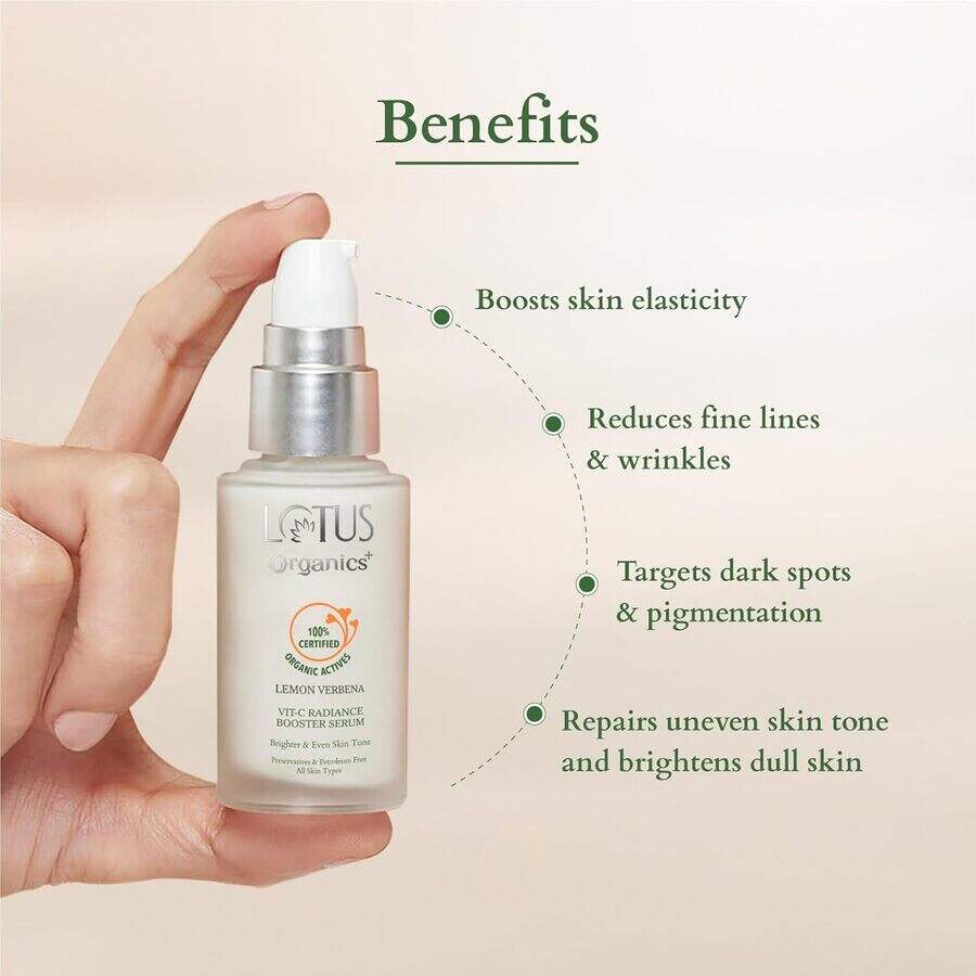 Lotus Organics+ Cosmetics Vit C Radiance Booster Serum 30ml
