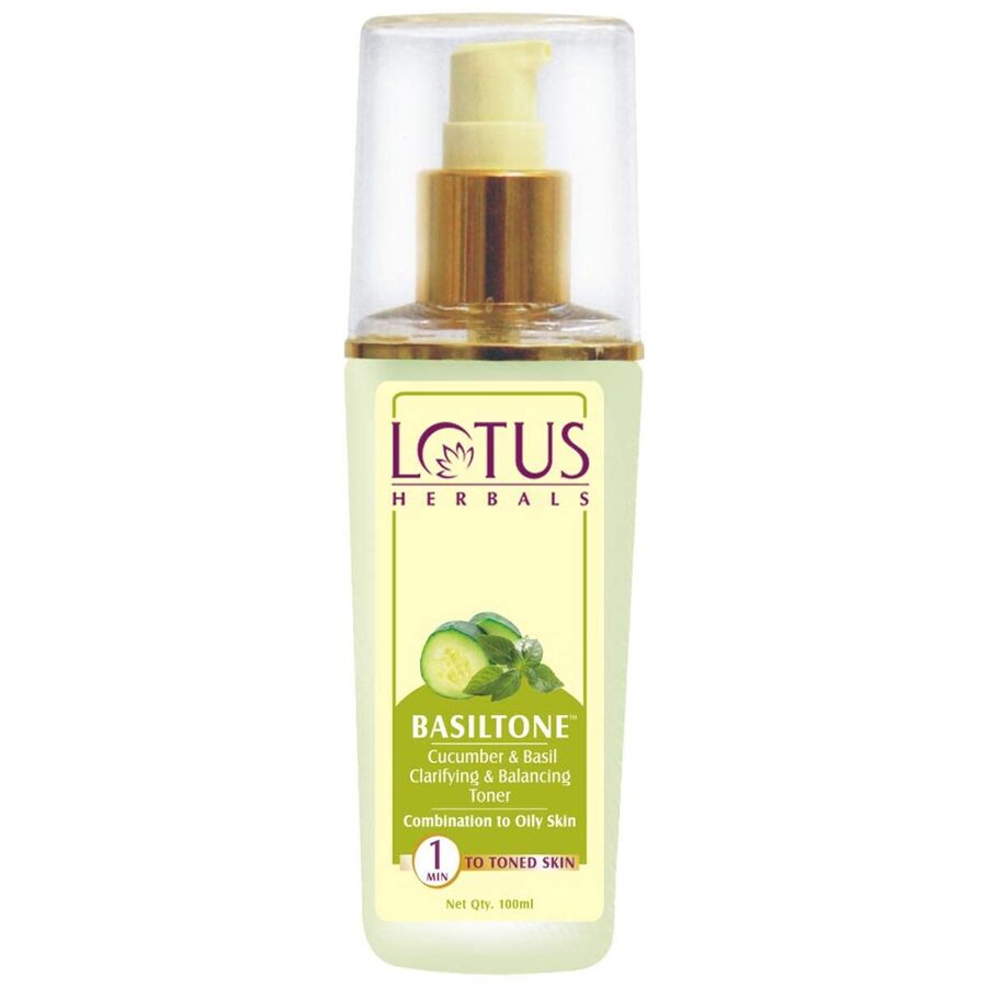 Lotus Herbals Cosmetics Basiltone Cucumber & Basil Clarifying & Balancing Toner 100ml