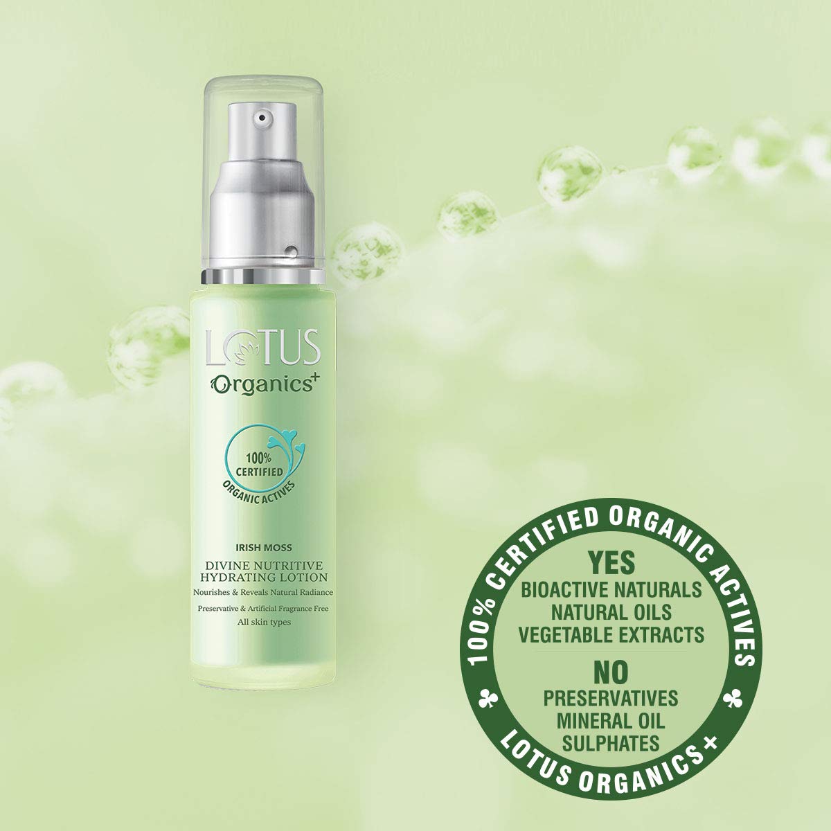 Lotus Organics+ Cosmetics Divine Nutritive Hydrating Lotion SPF-20 50