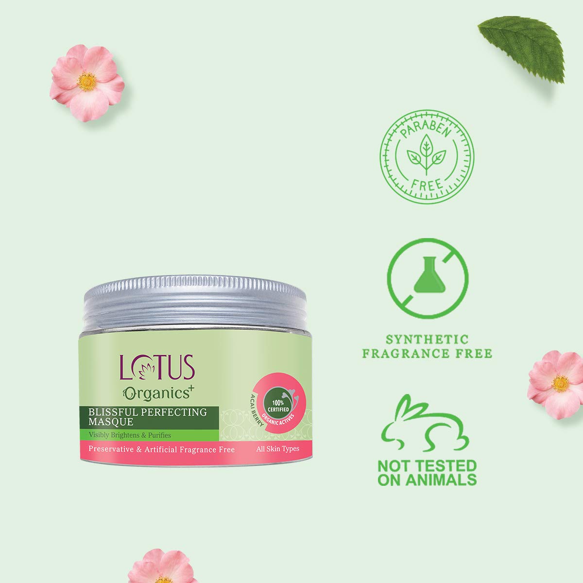 Lotus Organics+ Cosmetics Blissful Perfecting Mask 50g