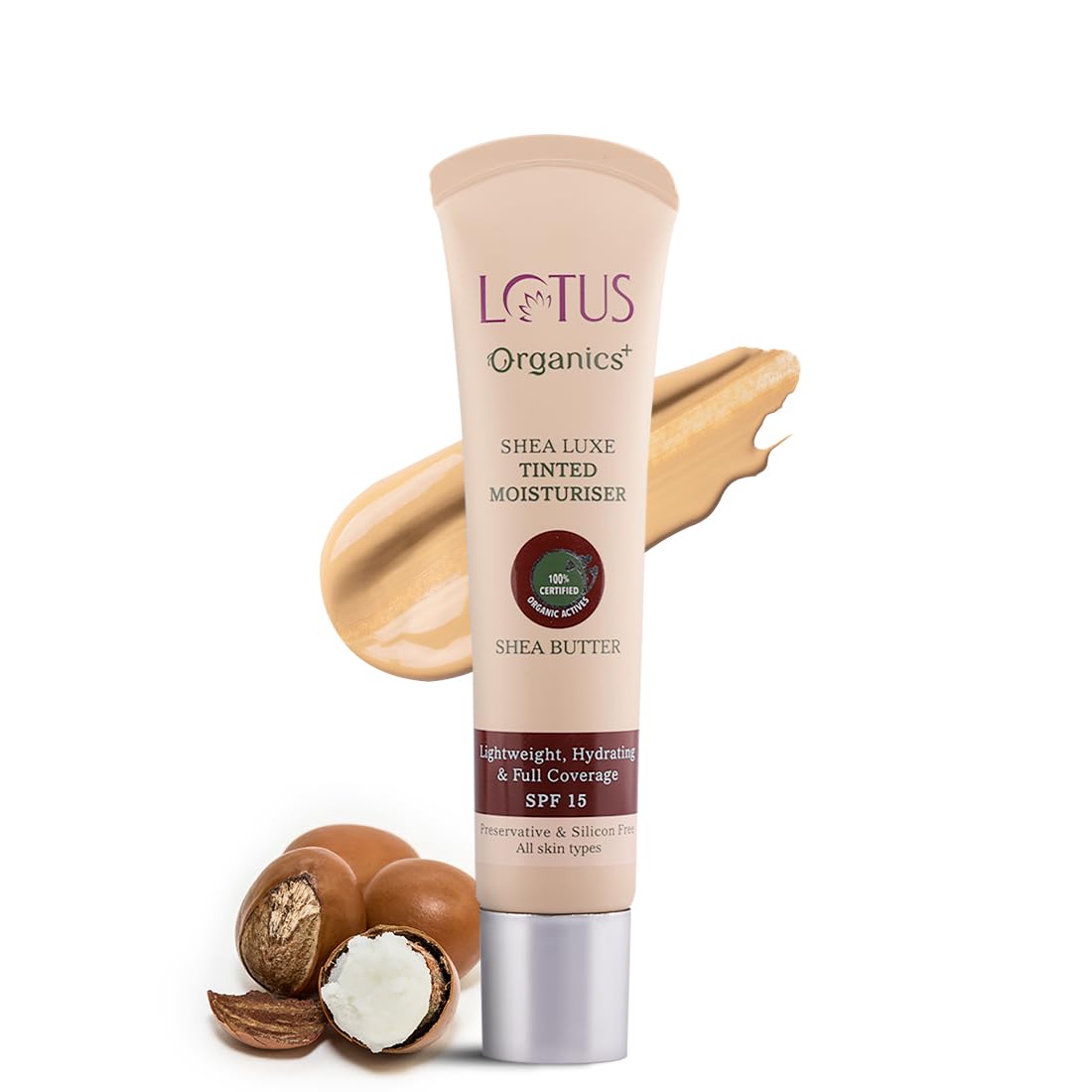 Lotus Herbals Organics+ Shea Luxe Tinted Moisturiser SPF-15