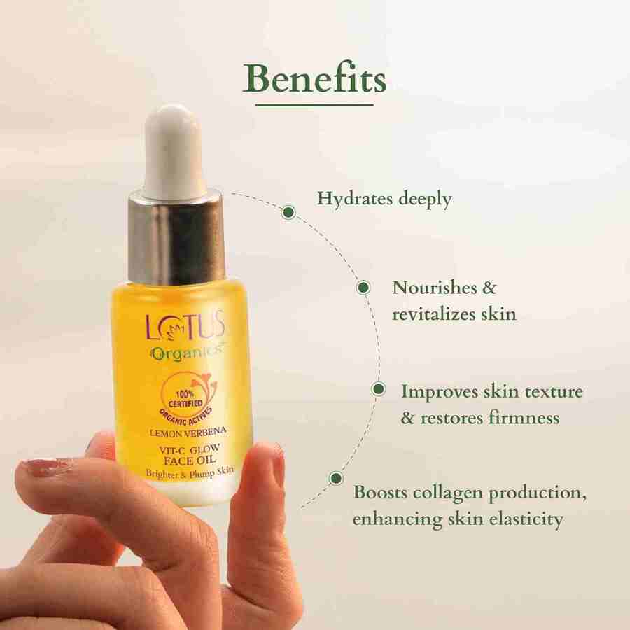Lotus Organics+ Vit C Glow Face Oil 15ml