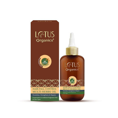 Lotus Organics+ Cosmetics Hair Fall Control Multi Herbs Oil 200ml