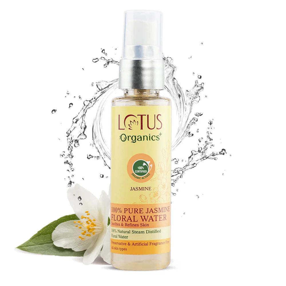Lotus Organics+ Cosmetics 100% Pure Jasmine Floral Water 50ml
