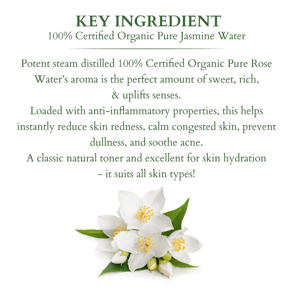 Lotus Organics+ Cosmetics 100% Pure Jasmine Floral Water 50ml