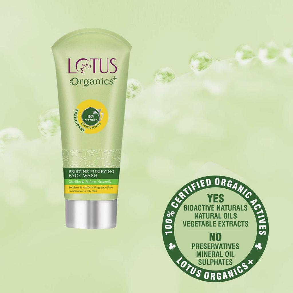 Lotus Organics+ Cosmetics Pristine Purifying Facewash 100g