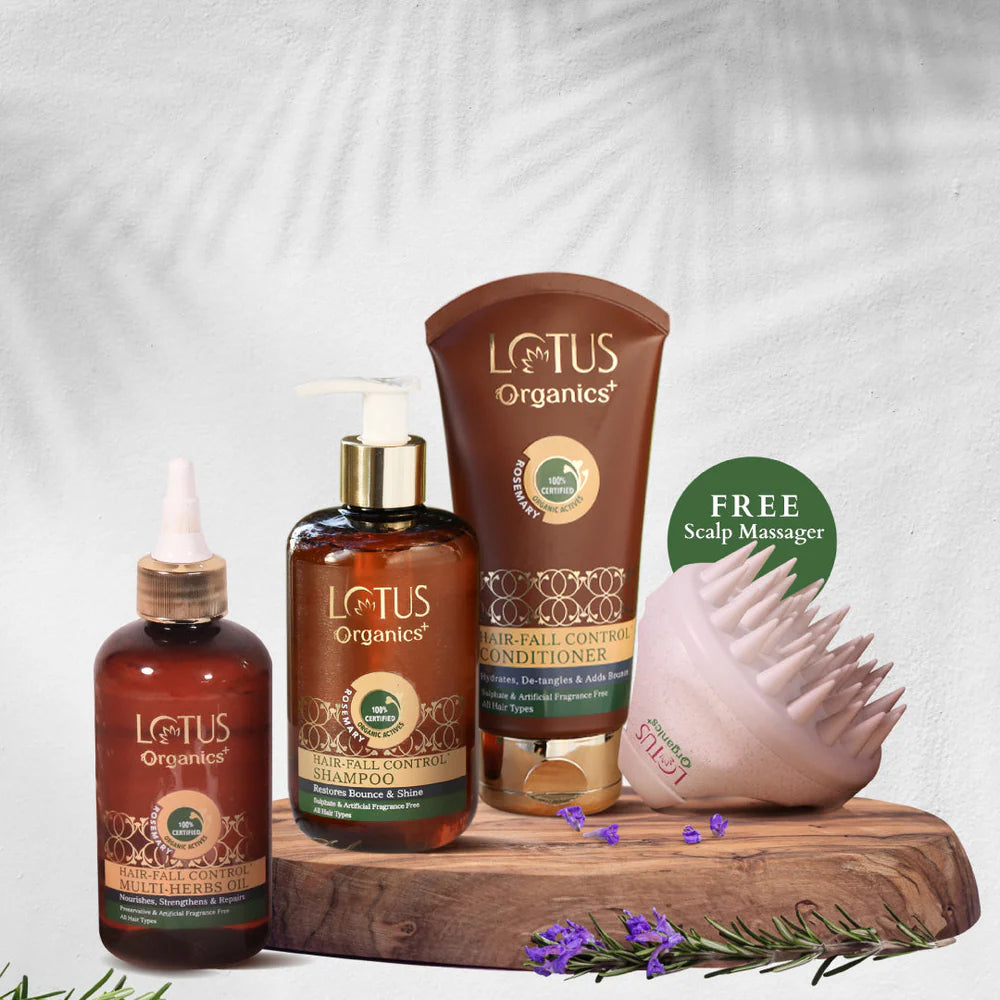 Lotus Organics+ Cosmetics Monsoon Hairfall Control Combo