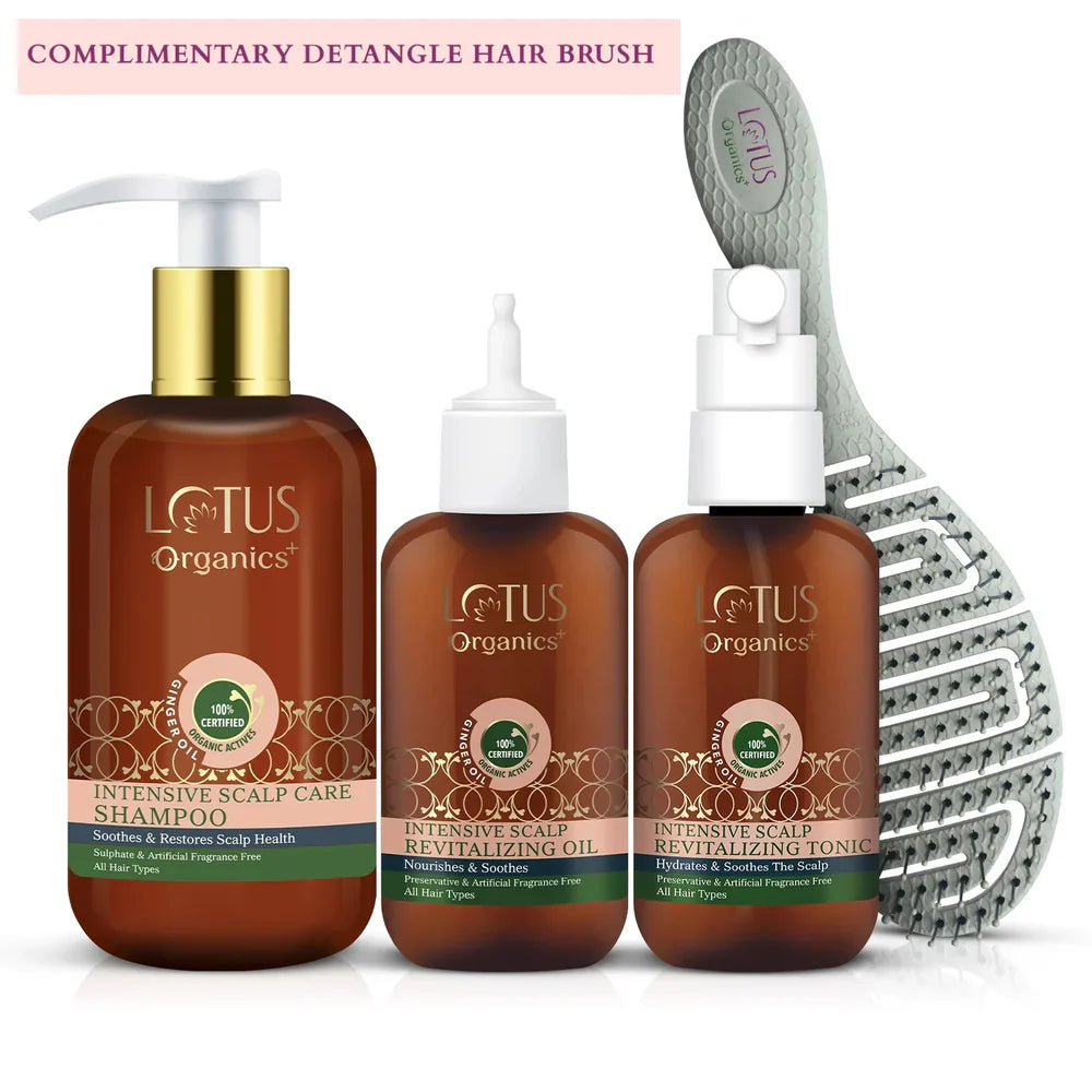 Lotus Organics+ Cosmetics Intensive Scalp Care Kit