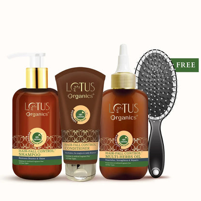 Lotus Organics+ Cosmetics Lotus Hair Fall Control Kit for Women